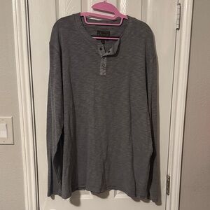 Lucky Brand Charcoal Henley Top